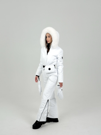 Комбинезон женский зимний Гранд Сибирь (белый мех)